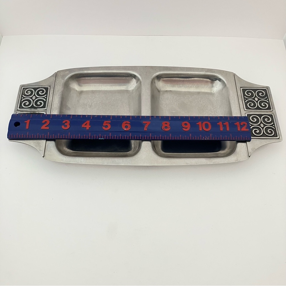 Rogers Insilco Vintage Stainless Steel Divided Serving Dish MCM - Picture 8 of 11